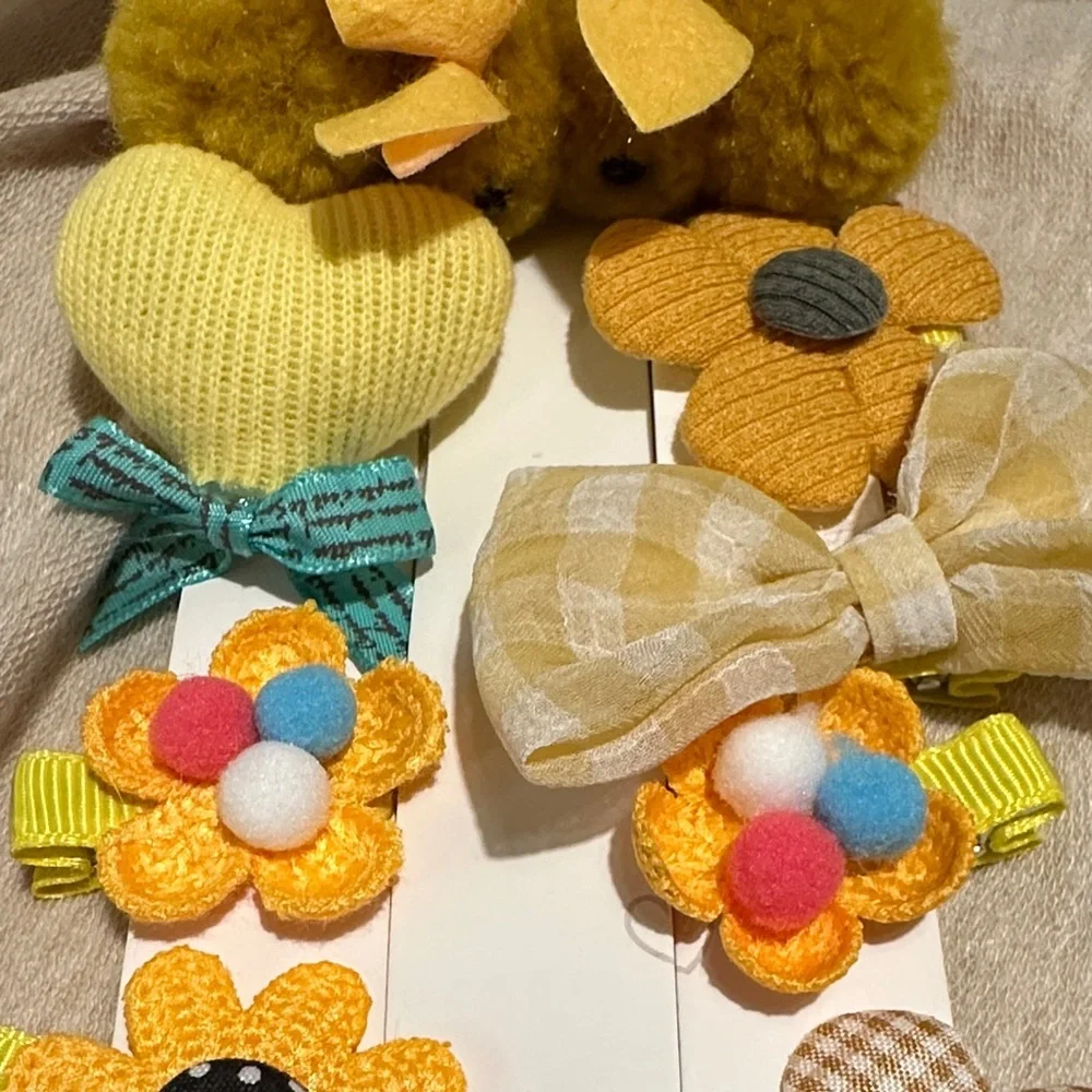 Cute Rabbit Hair Clips Kids Rabbit Hairpins Lovely Barrettes For Girls-set of 9